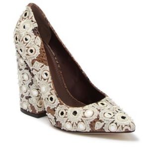 Brand new Tory Burch pump mirror heels